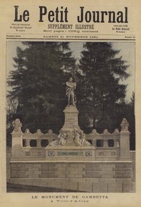 Monumento a Leon Gambetta em Ville d&39;Avray